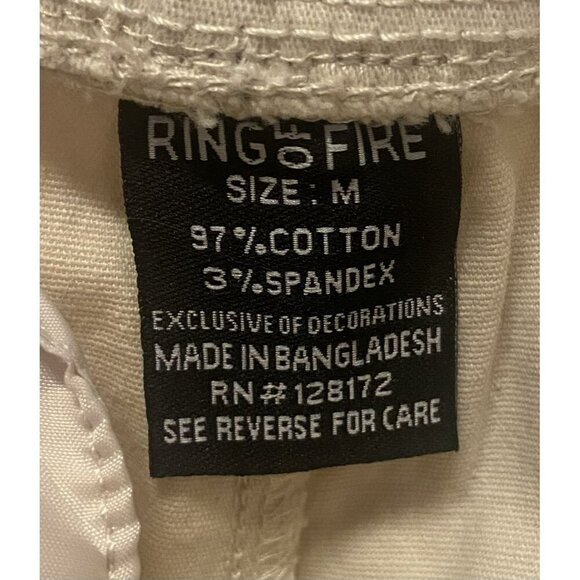 Ring of Fire Men's Infantry Cargo Joggers Khaki Twill Size Medium NWT - Picture 8 of 9